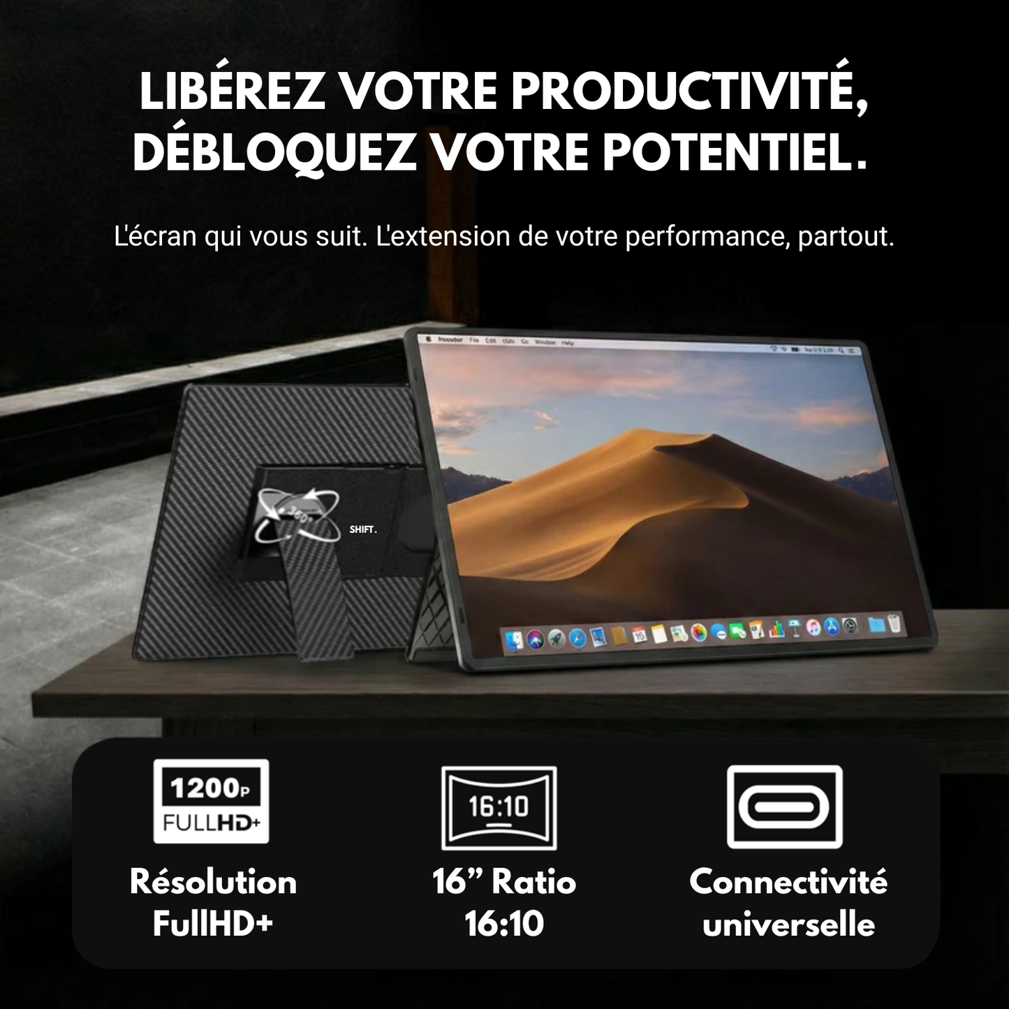 SHIFT N3 – Écran Portable 16" (Ratio 16:10)
